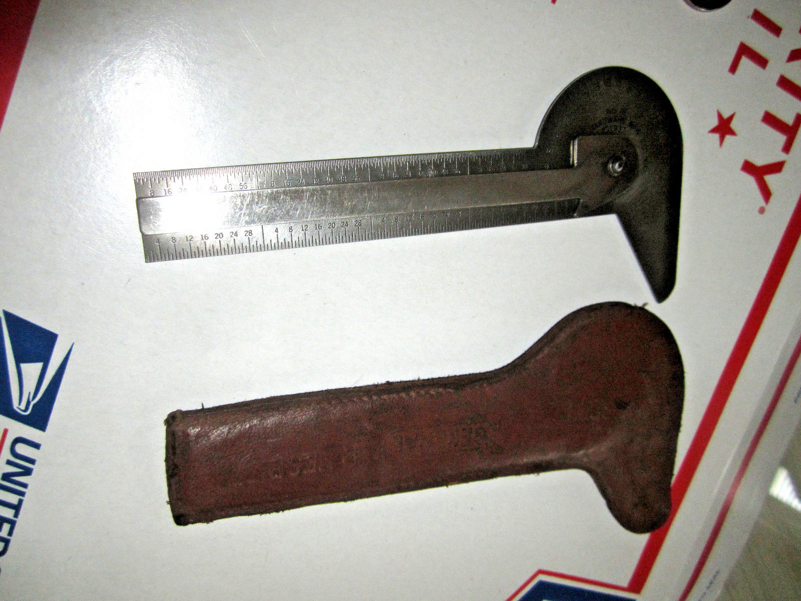 VINTAGE GENERAL HARDWARE MFG. CO. PROTRACTOR MACHINIST SCALE W/ CASE