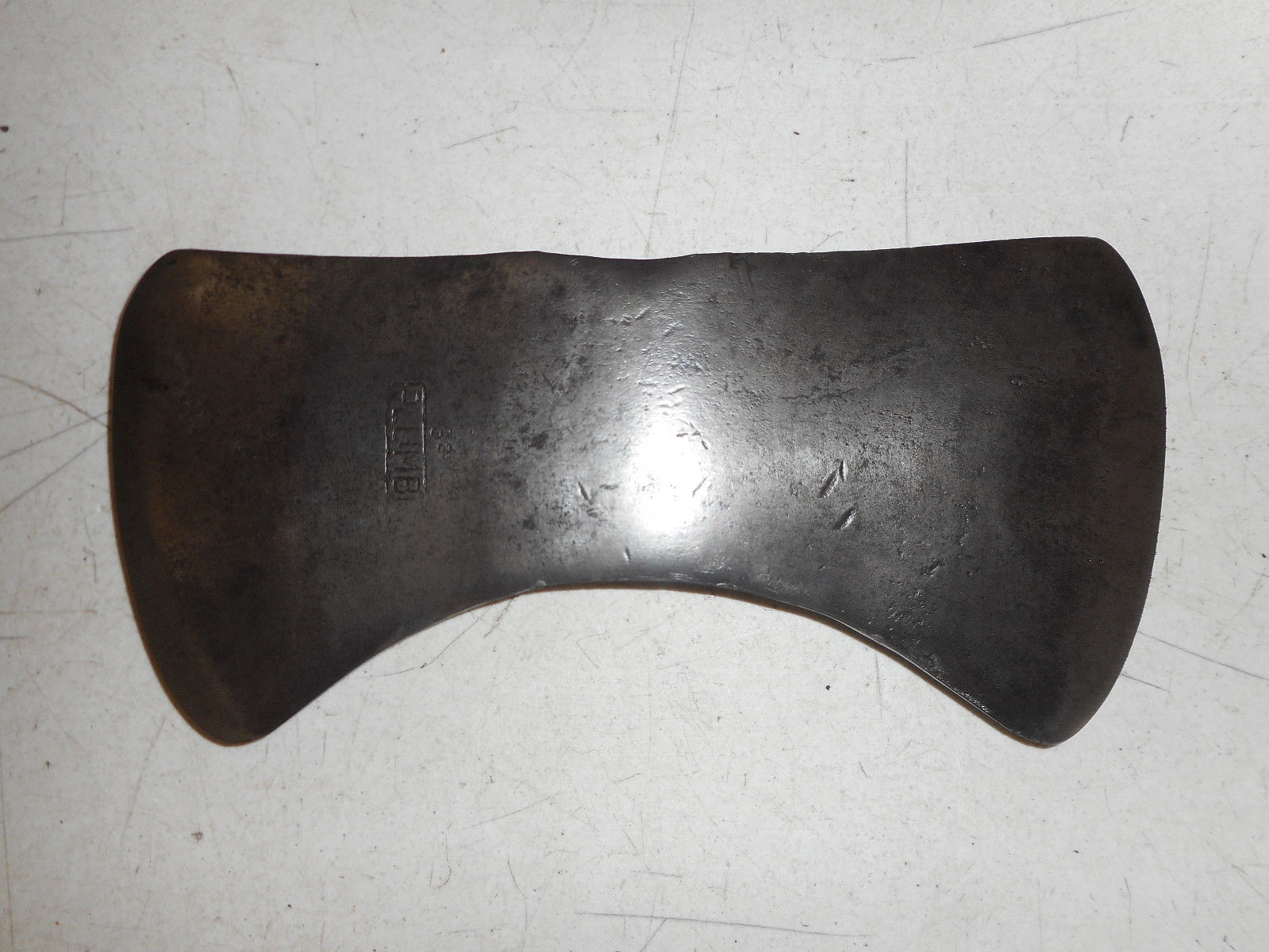 Vintage 3 2 Plumb Double Bit Axe head Woodsman Logger Firewood