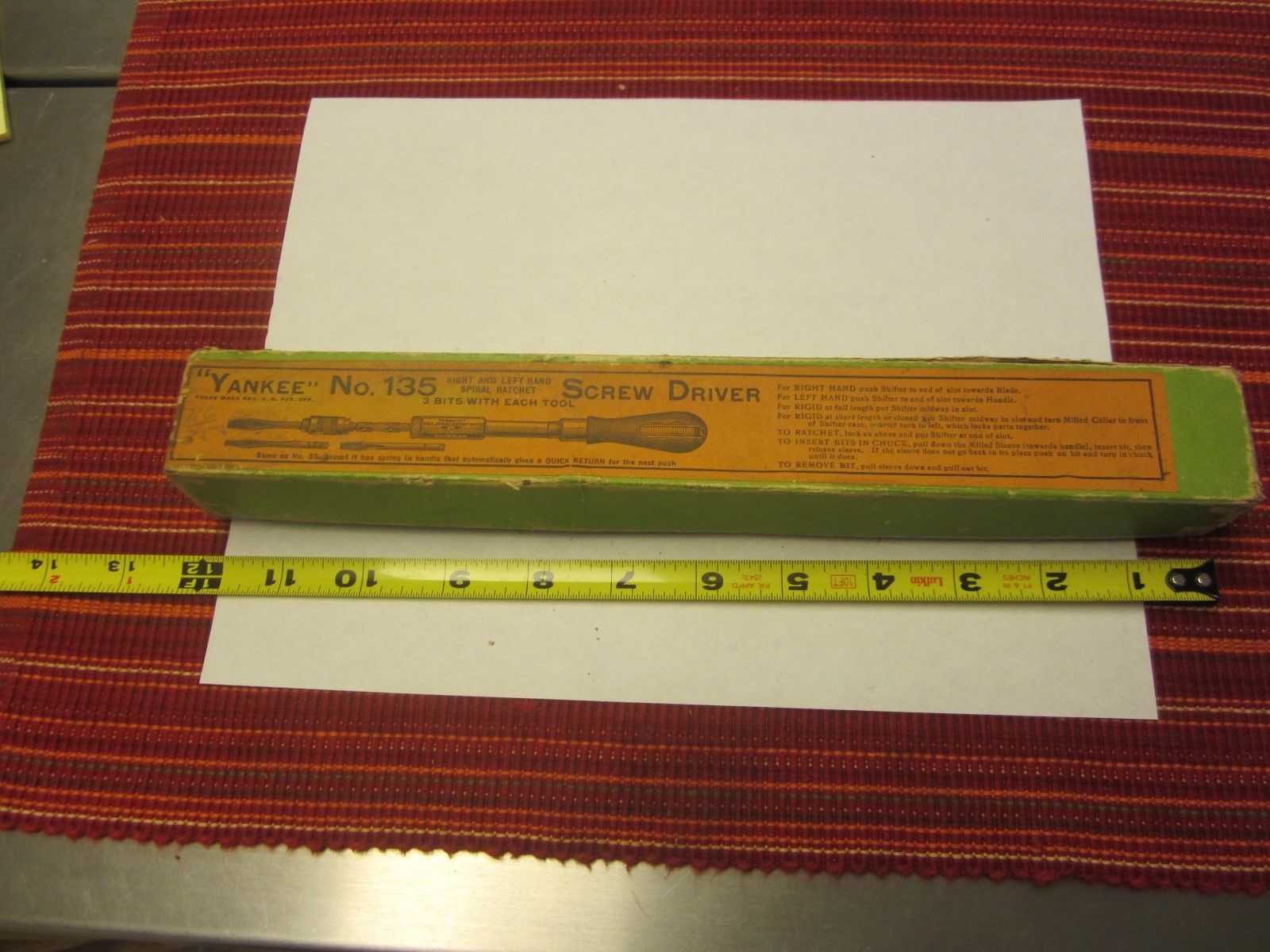 box for vintage yankee no. 135 drill driver box only Antique Price