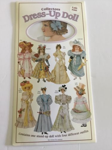 paper dress up dolls vintage