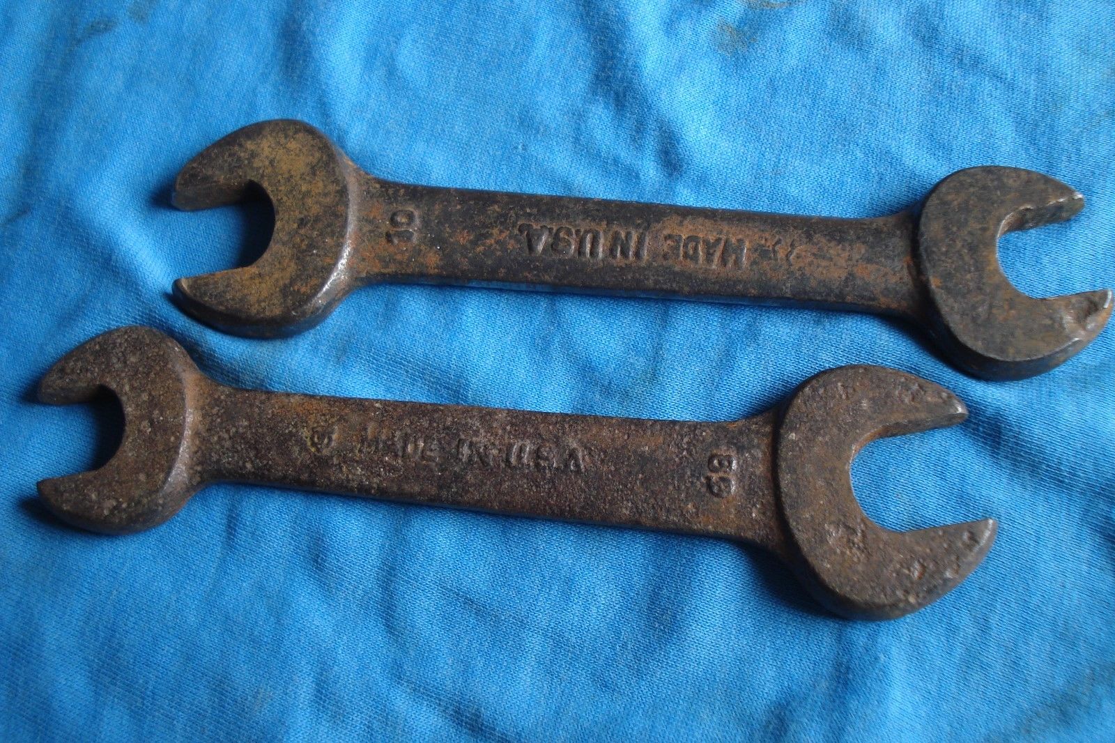 Old rusty open end wrenches antique price guide details page