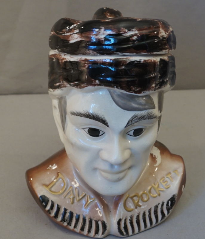 1950'S Cookie Jars Delectable ORIGINAL 60''S DAVY CROCKETT WALT DISNEY MCCOY POTTERY COOKIE JAR 1950'S Cookie Jars Delectable ORIGINAL 60''S DAVY CROCKETT WALT DISNEY MCCOY POTTERY COOKIE JAR