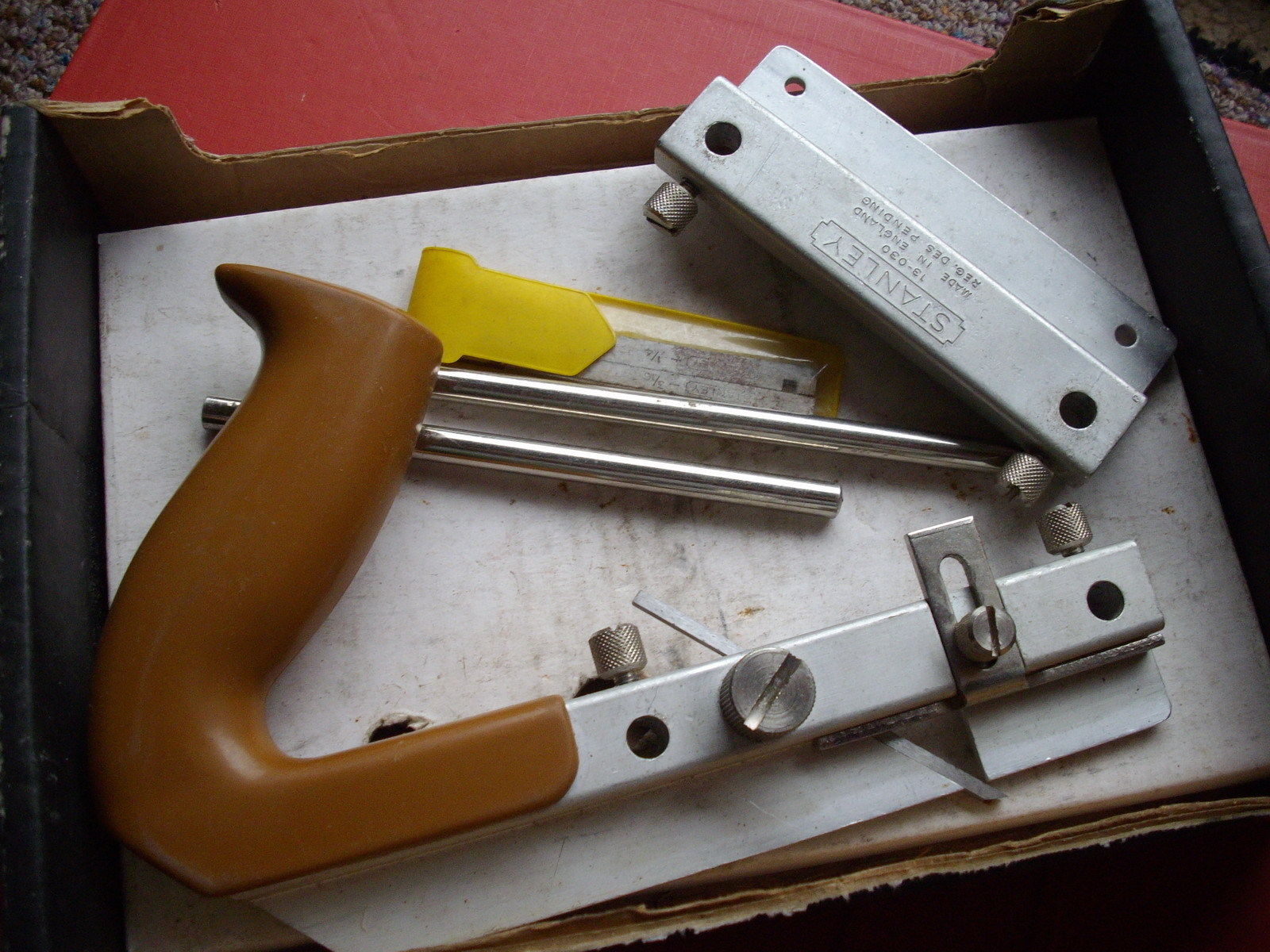 Stanley Plough Plane with 3 Blades Irons 13030 Carpenters Tool