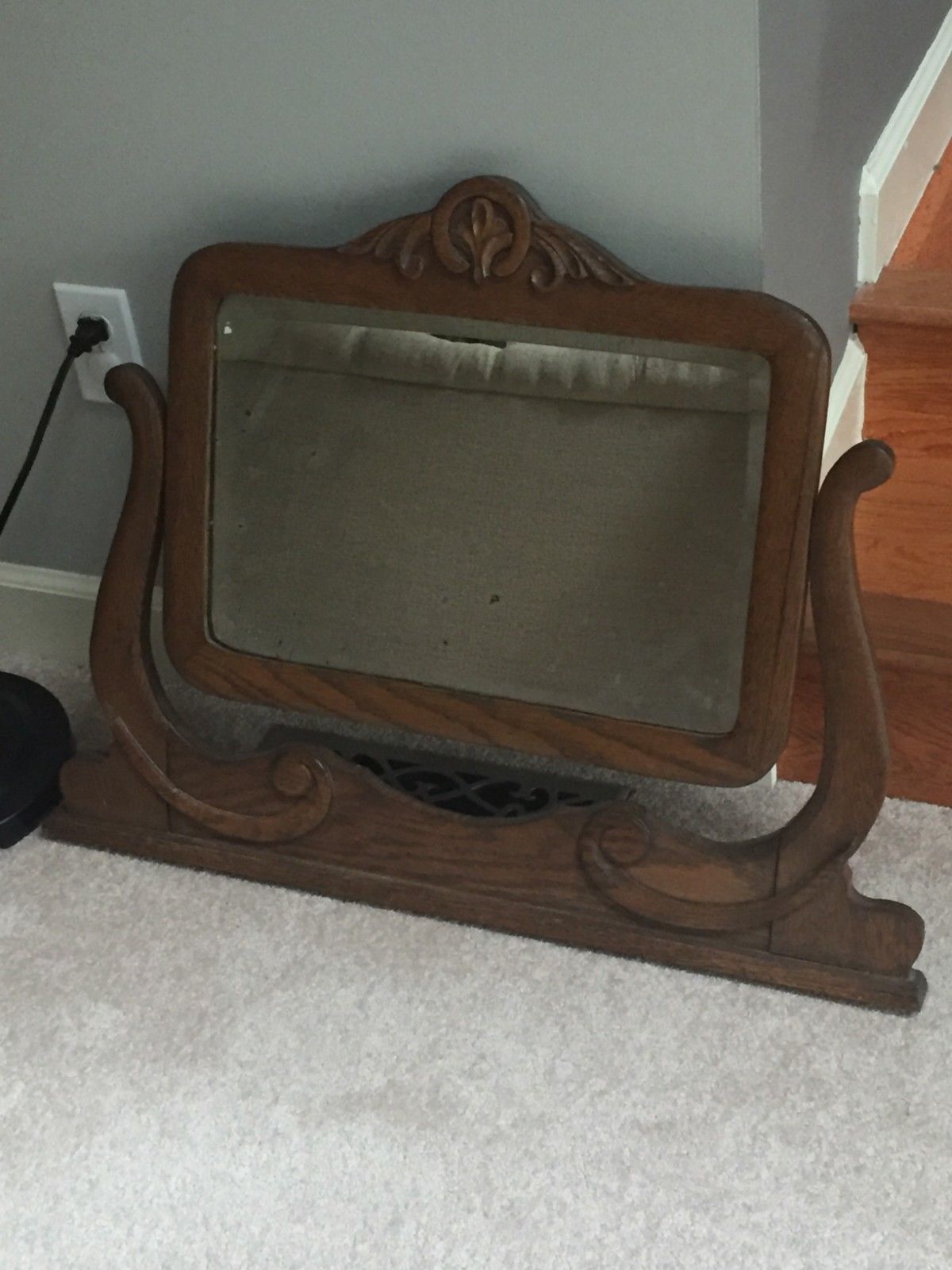 Antique Dresser Top Mirror Antique Price Guide Details Page