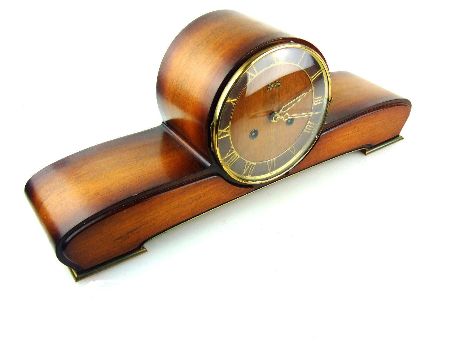 ZENTRA chiming antique mantel clock art deco german mid century REPAIR ...