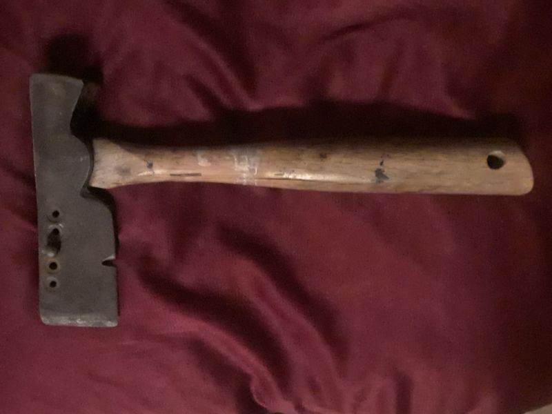 VintagePlumb Hatchet Hammer Roofing Shingle Axe 5 Holes axe.13in w