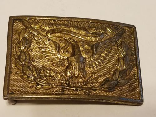 RARE AUTHENTIC CIVIL WAR BELT BUCKLE NUMBERED 261 G -- Antique Price ...