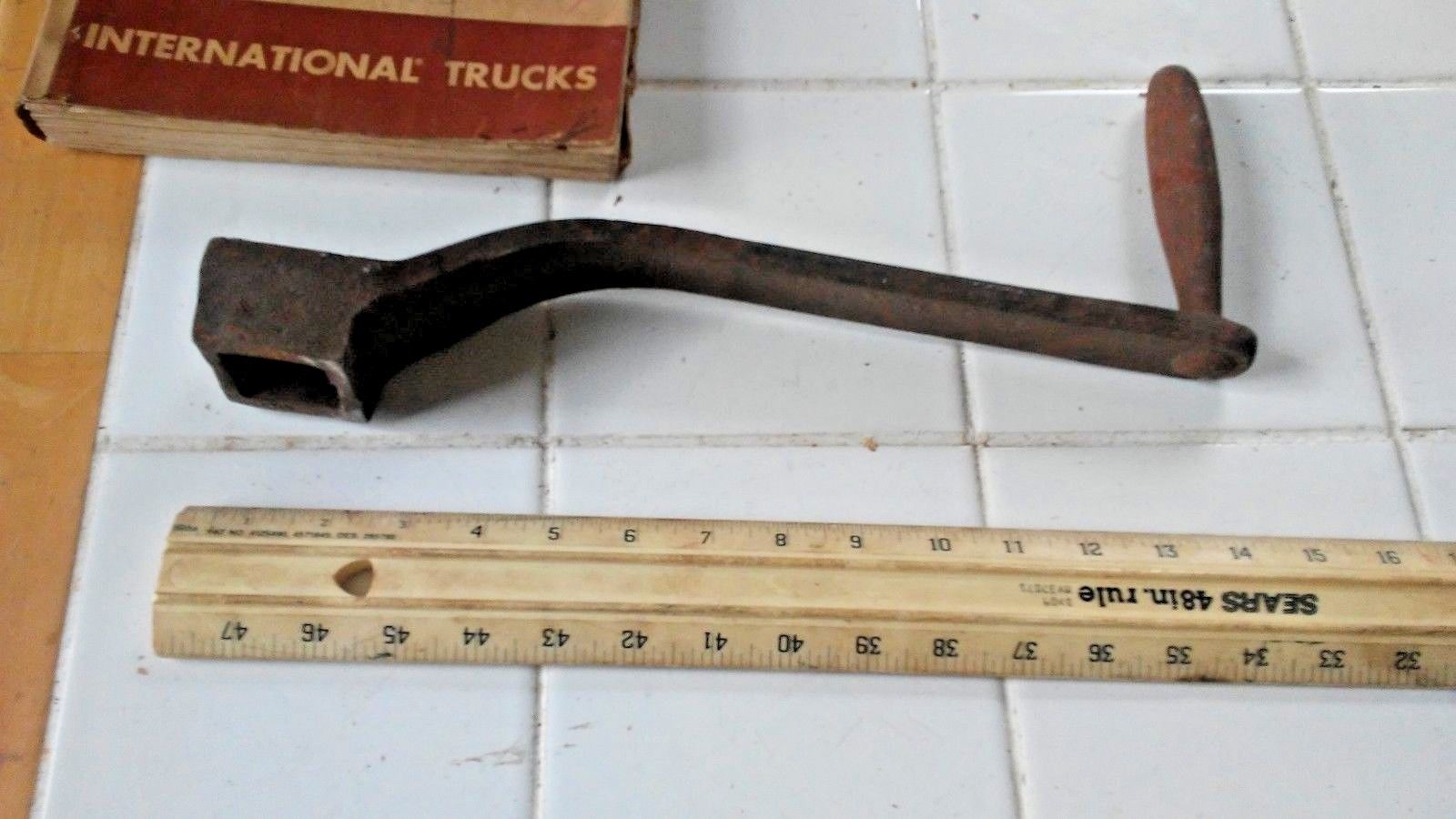 Antique Buggy Farm Plow Box Wrench Square Nut Large Square Closed