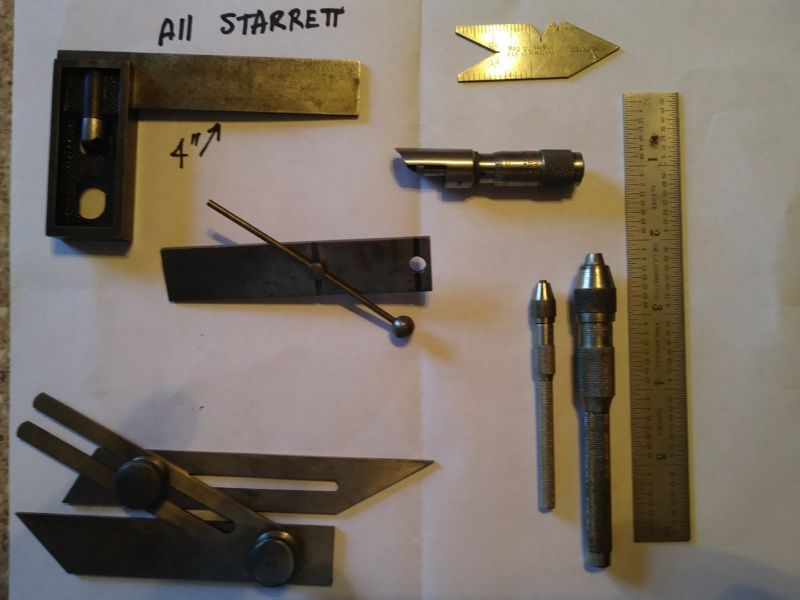 Vintage Starrett Lot, All Starrett. Pin vises Antique Price Guide