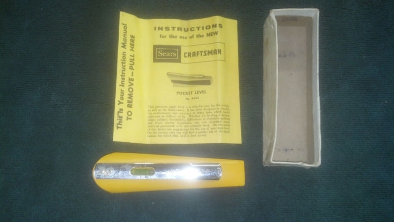 Vintage Sears-Pocket Level-Sighting No.4624 -- Antique Price Guide ...