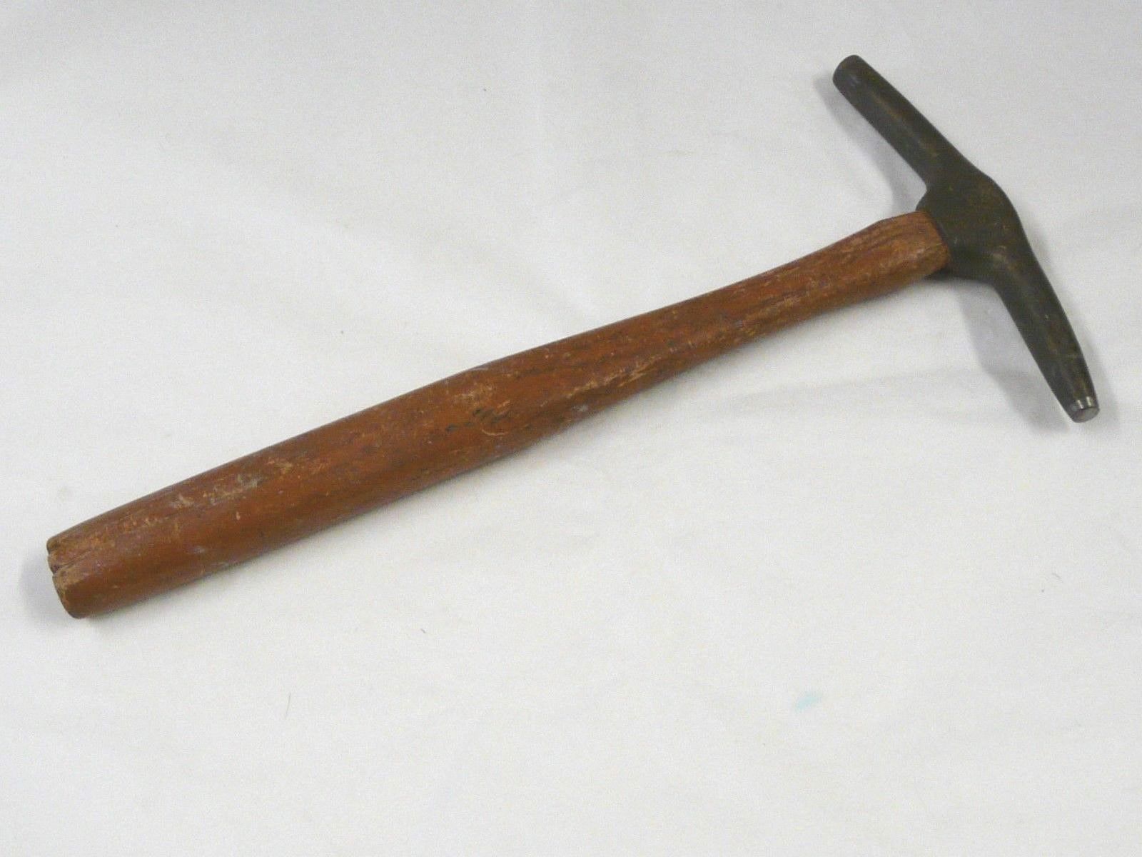 Vintage G. W. Mount Brass Alloy Tip Tack Hammer Upholstery