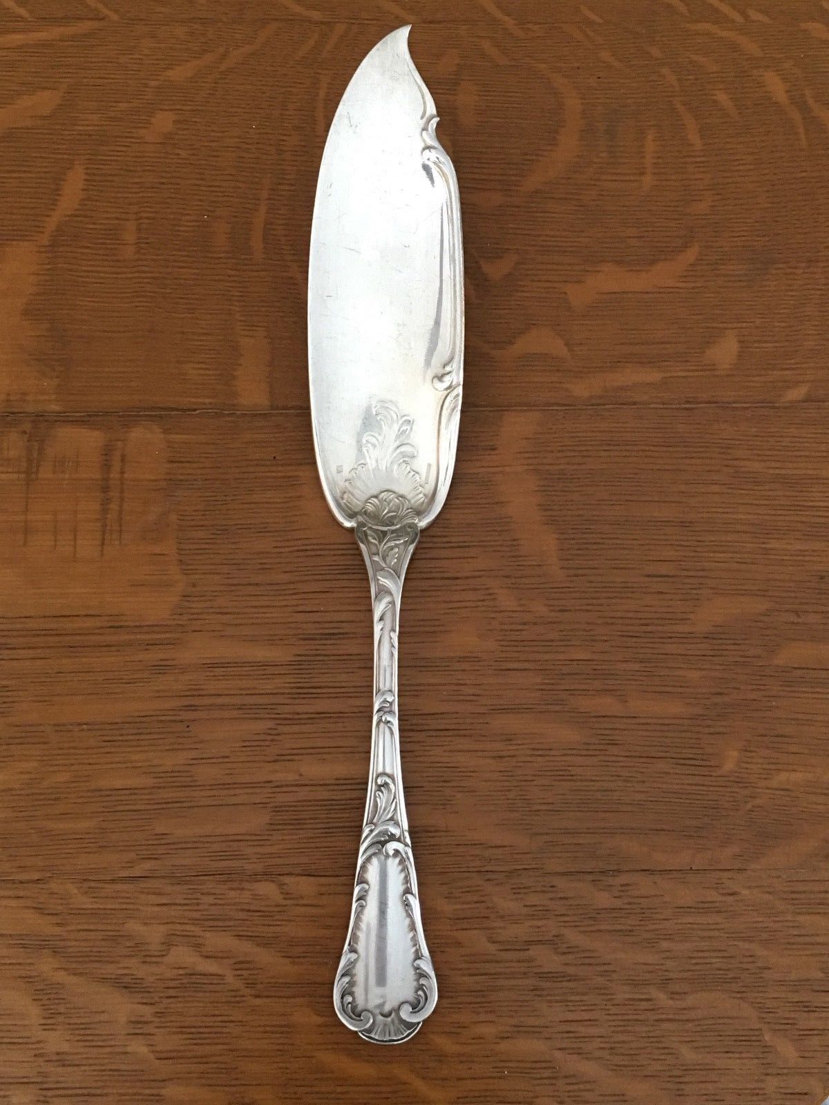 Christofle Fish server late 19th 20th century silver plate Marlylike