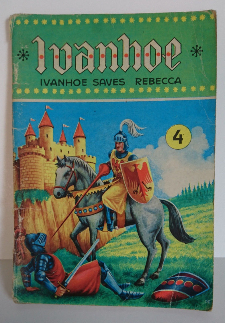 Rare Ivanhoe Comic Pocket size number 4 Ivanhoe Saves Rebbeca 1950s VG