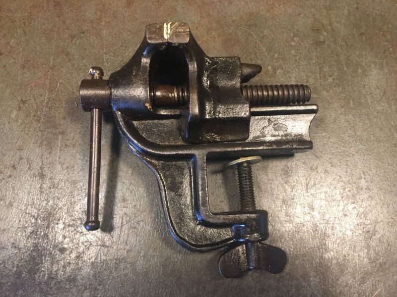Vintage Jewelers Vise Workholding Bench Clamp Vise Clockmaker Hobby