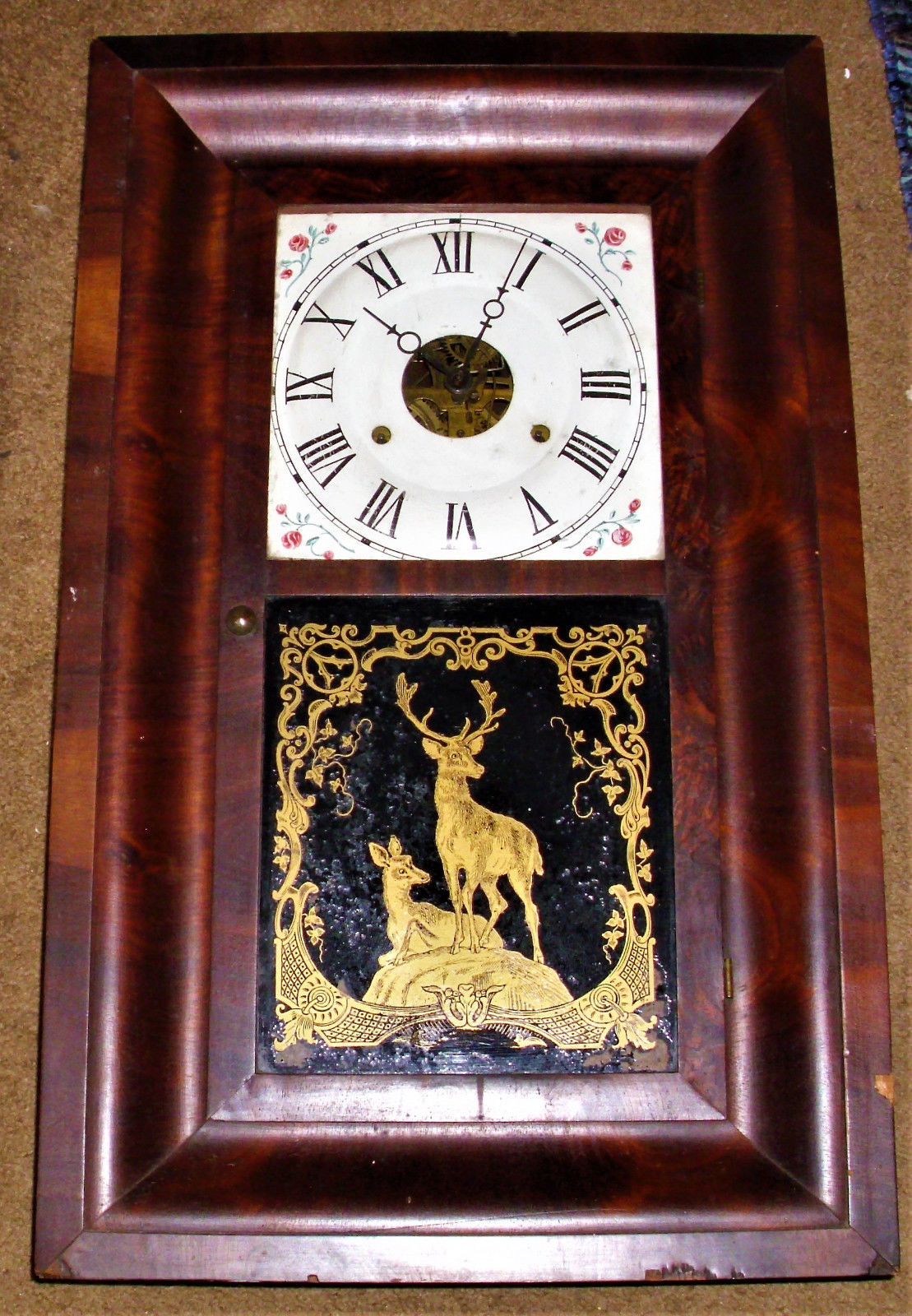 Antique 1800''s SETH THOMAS Weight Driven OGEE Wall Clock Antique