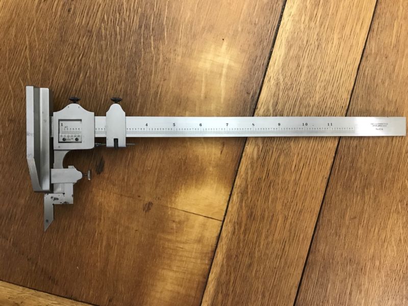 Tool Starrett No. 454 Height Gage Machinist Layout Metalwork Marking