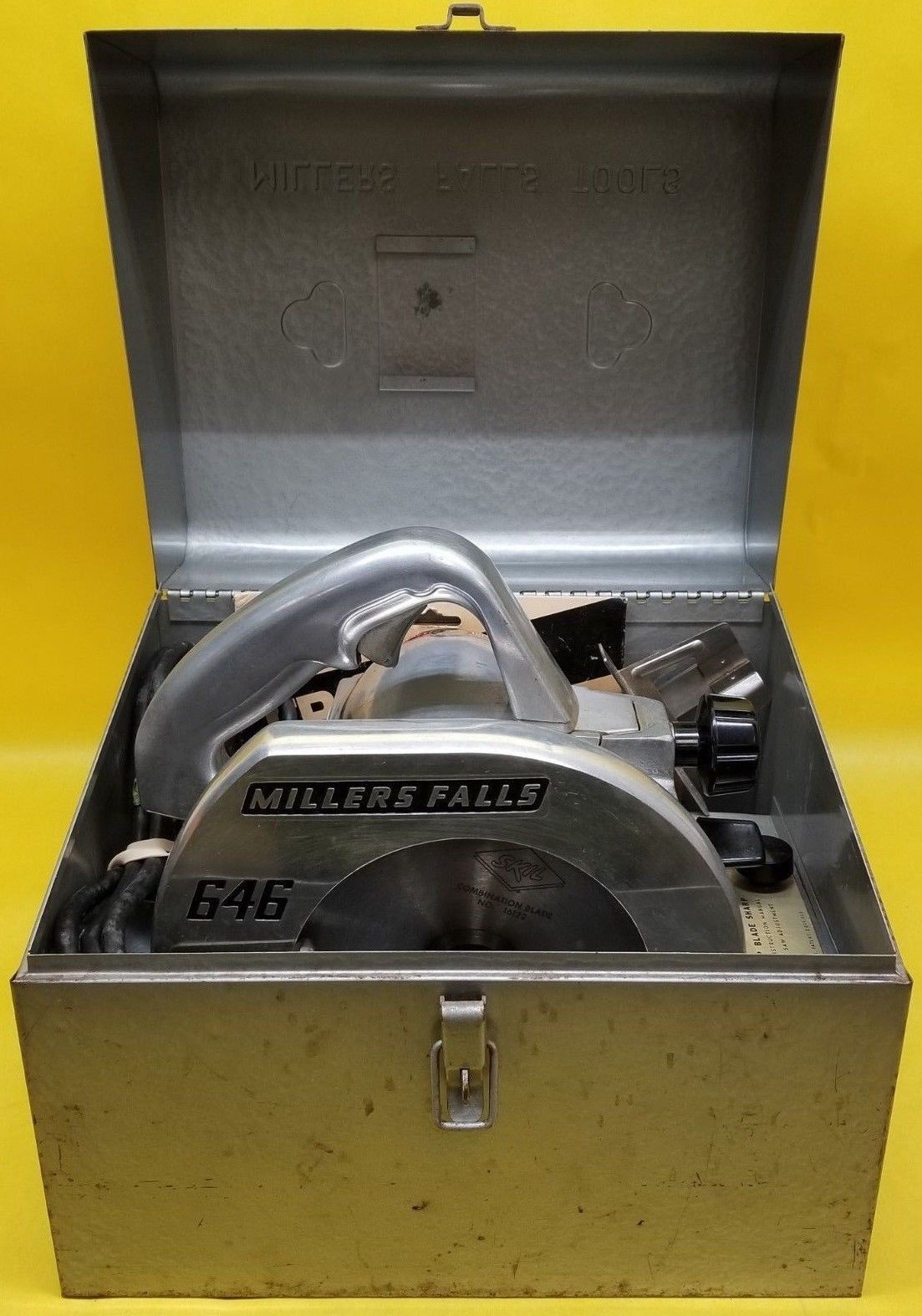 Vintage Millers Falls Co 646 Heavy Duty Circular Saw Model F 115v 10