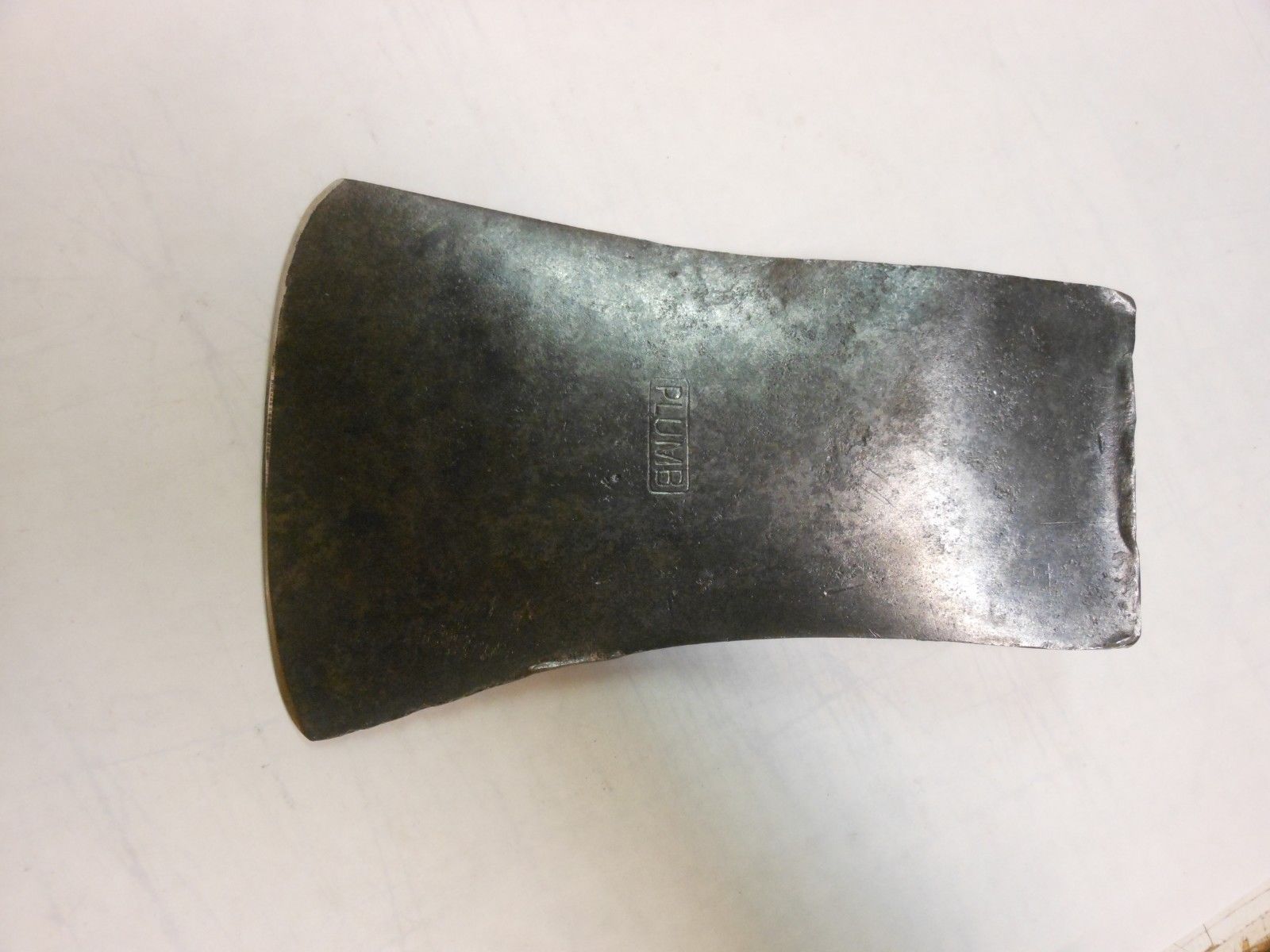 Vtg PLUMB Single Bit Axe Head 4 lb 11 oz Logging Camp Firewood