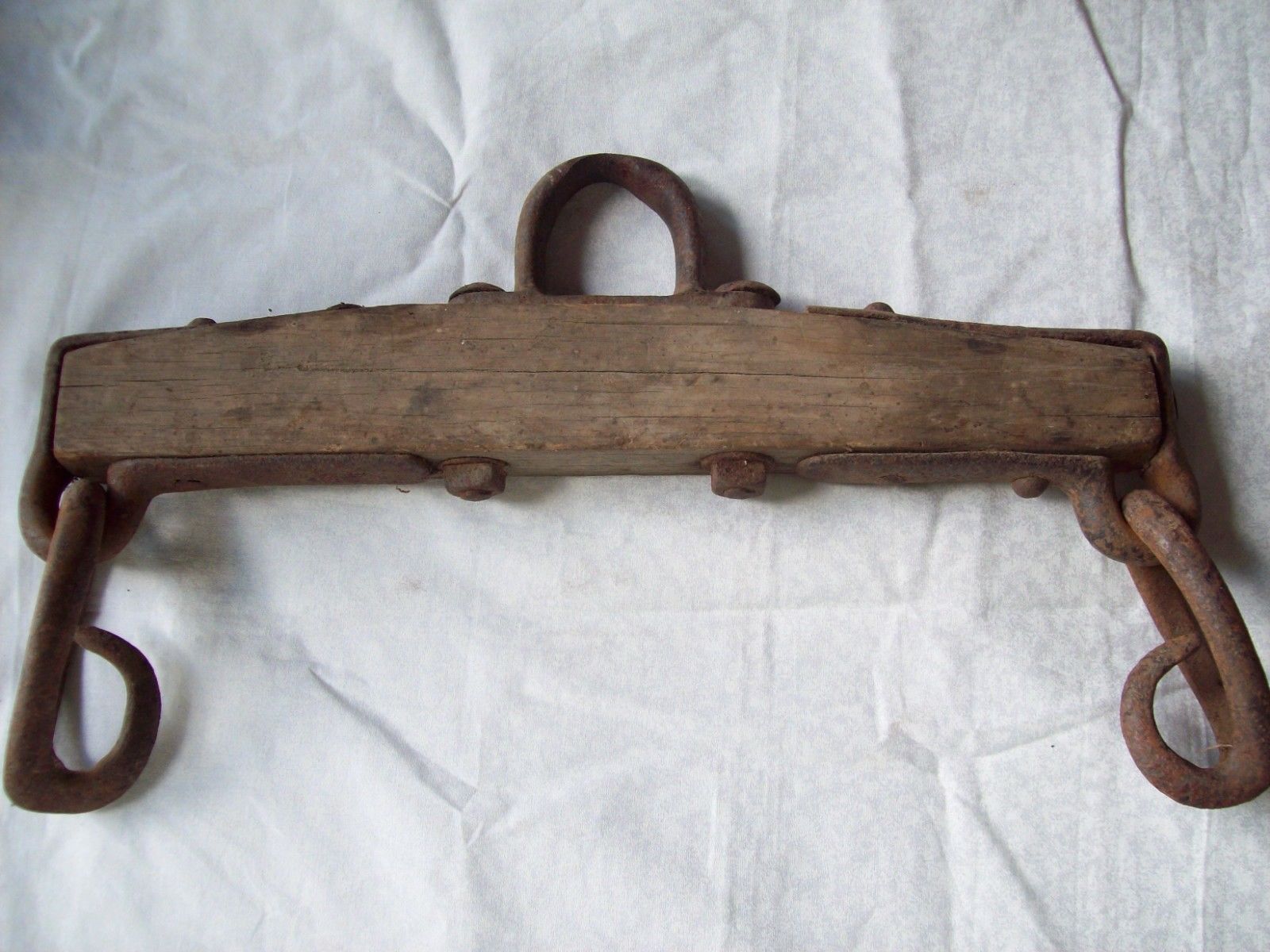 Antique Primitive Ox Horse Yoke Single Tree Hand Farm Decor