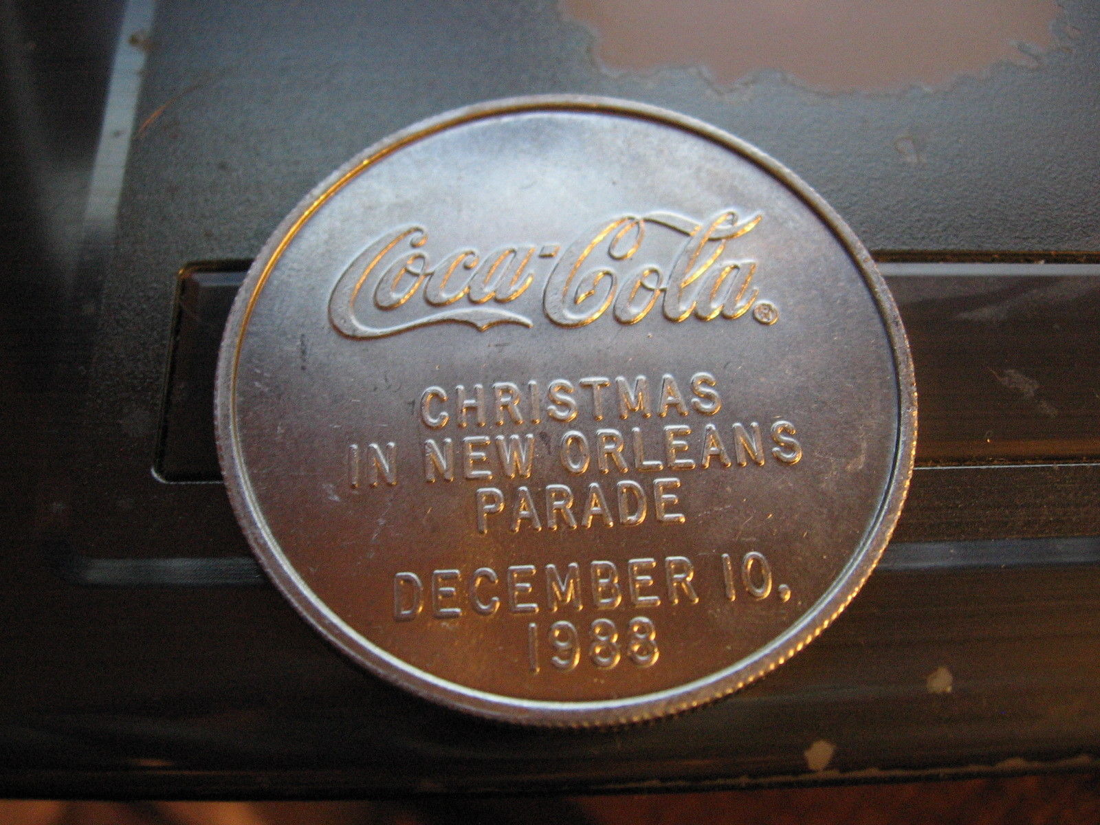 French Market 1988 Coca cola Coke Soft Drink Soda Mardi Gras Doubloon French Market 1988 Coca cola Coke Soft Drink Soda Mardi Gras Doubloon