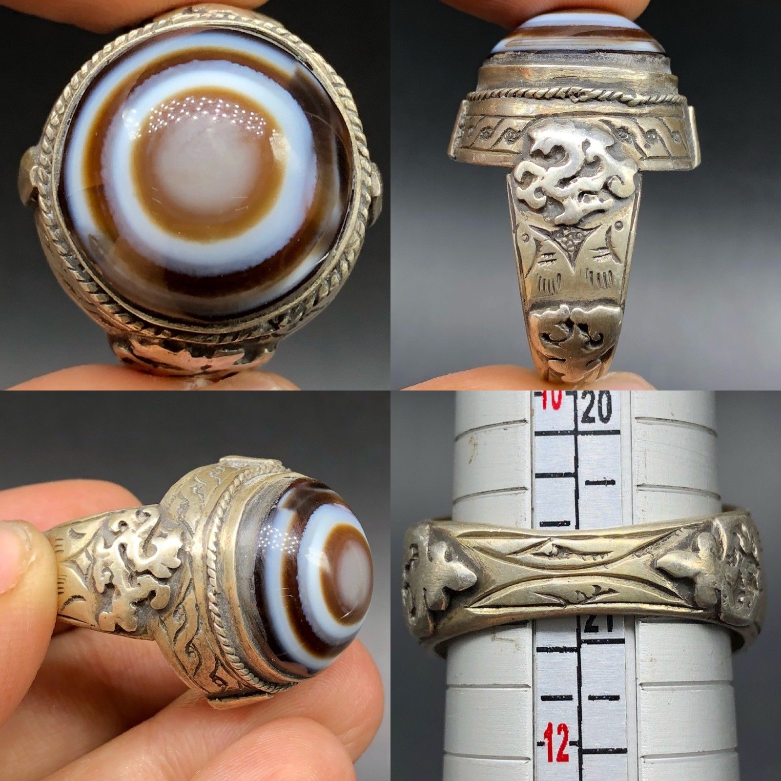 eye agate ring