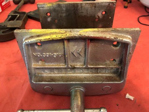 Craftsman Vise 391 5191 Vintage Used Woodworking Under Bench Vise