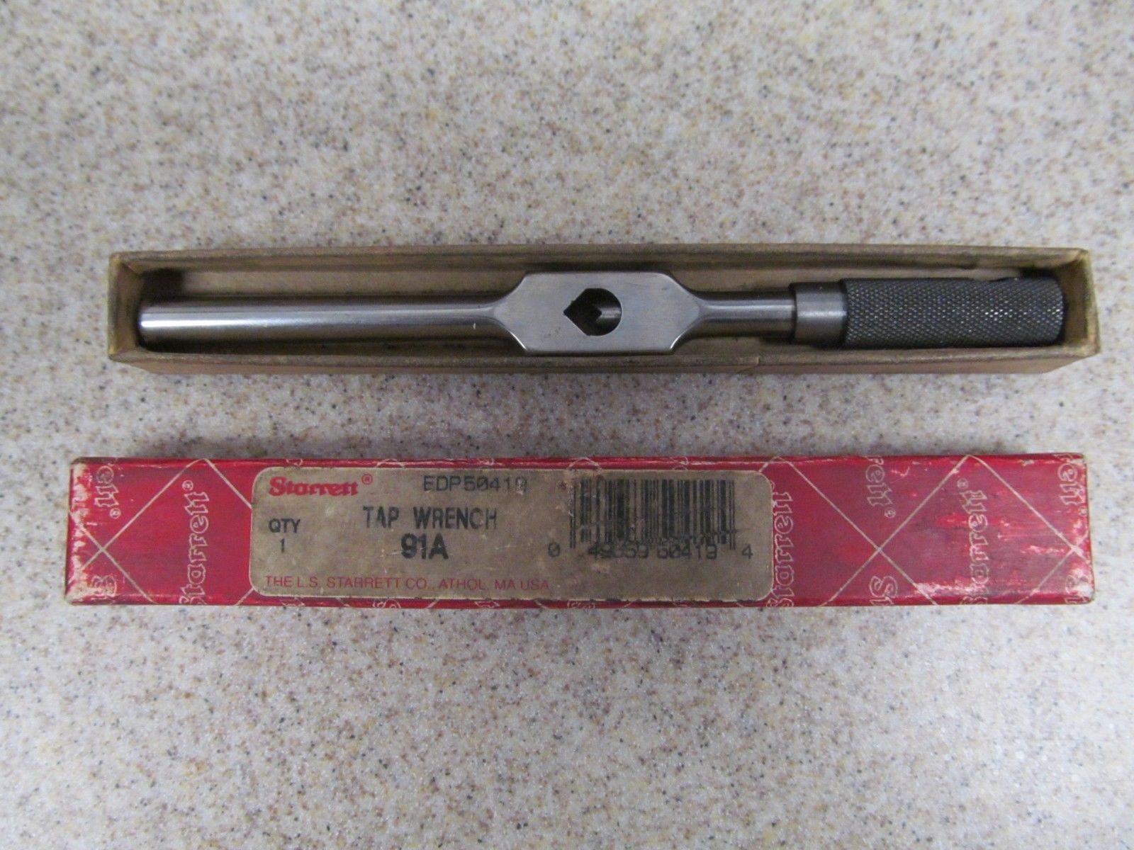 OLD USED MACHINIST TOOLS MACHINING STARRETT 91A TAP WRENCH HANDLE