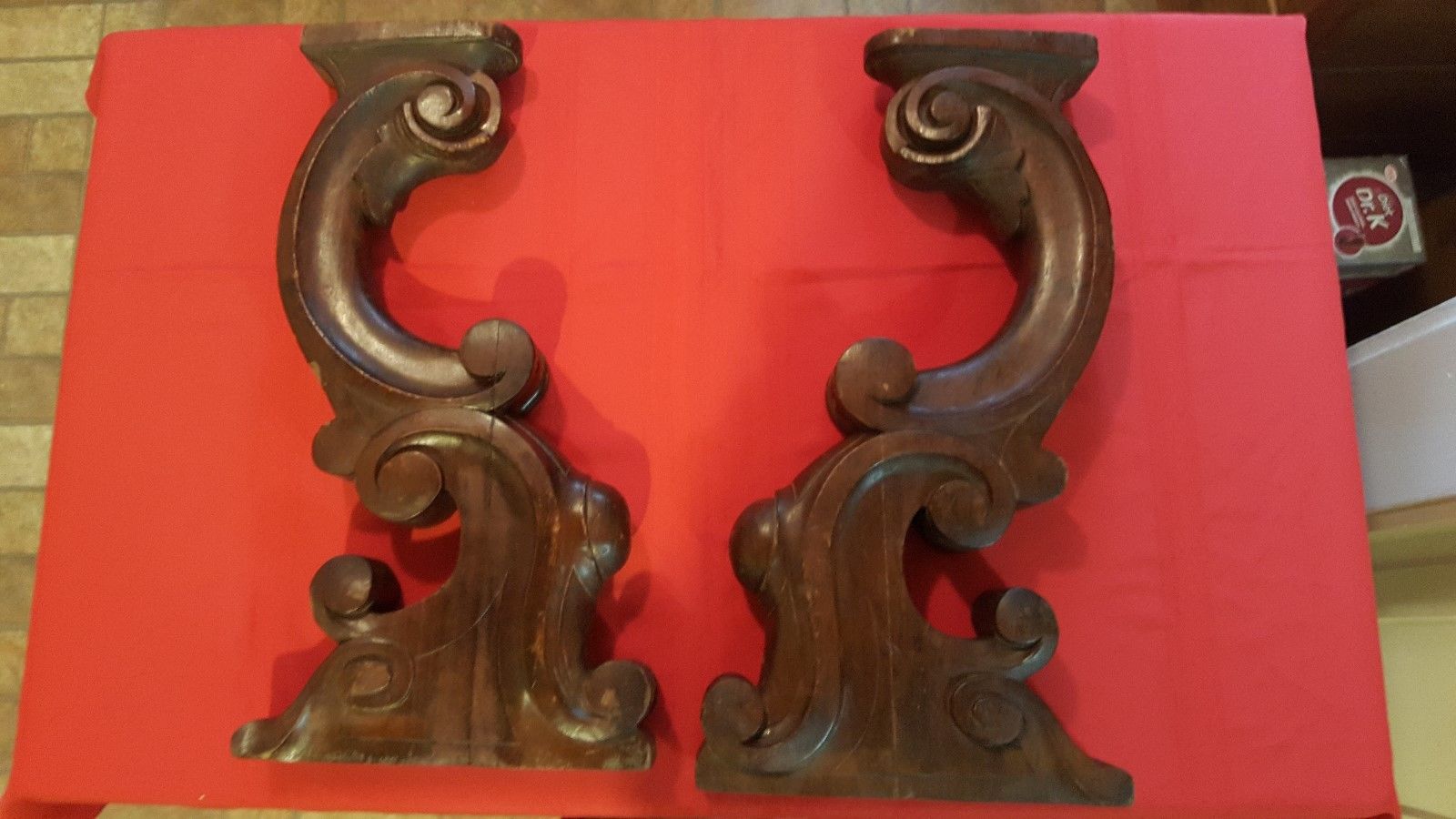 PAIR OF ANTIQUE CORBELS -- Antique Price Guide Details Page