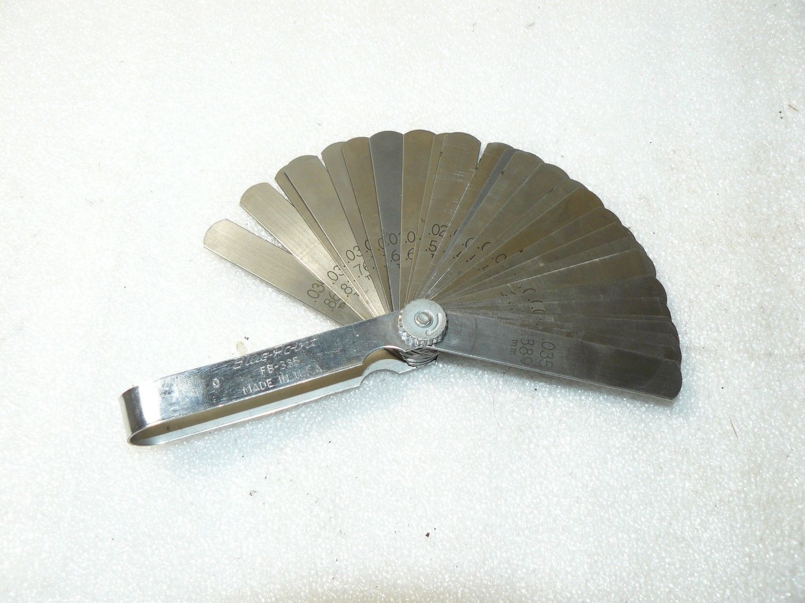 Blue Point FB335, .0015".035" Feeler Gauge Excellent Antique Price
