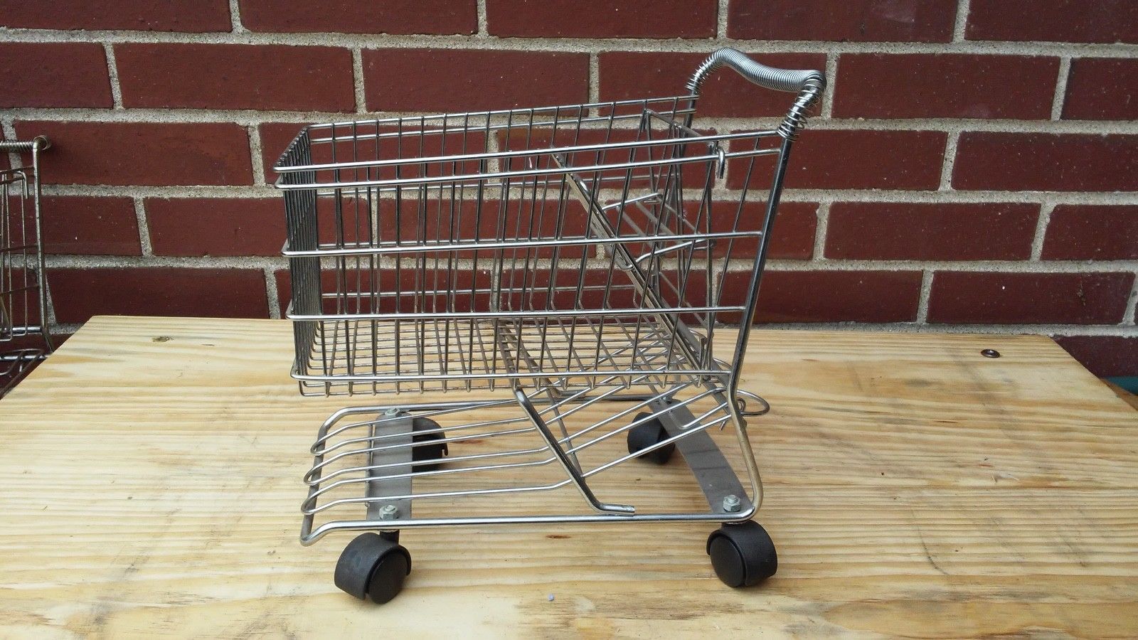 SALESMAN SAMPLE VINTAGE MINI GROCERY SHOPPING CART Antique Price