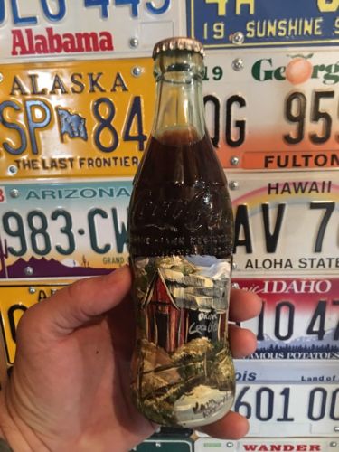 Vintage Coca Cola Bottle Painted Barn Farm Artist Signed Coke Glass ...