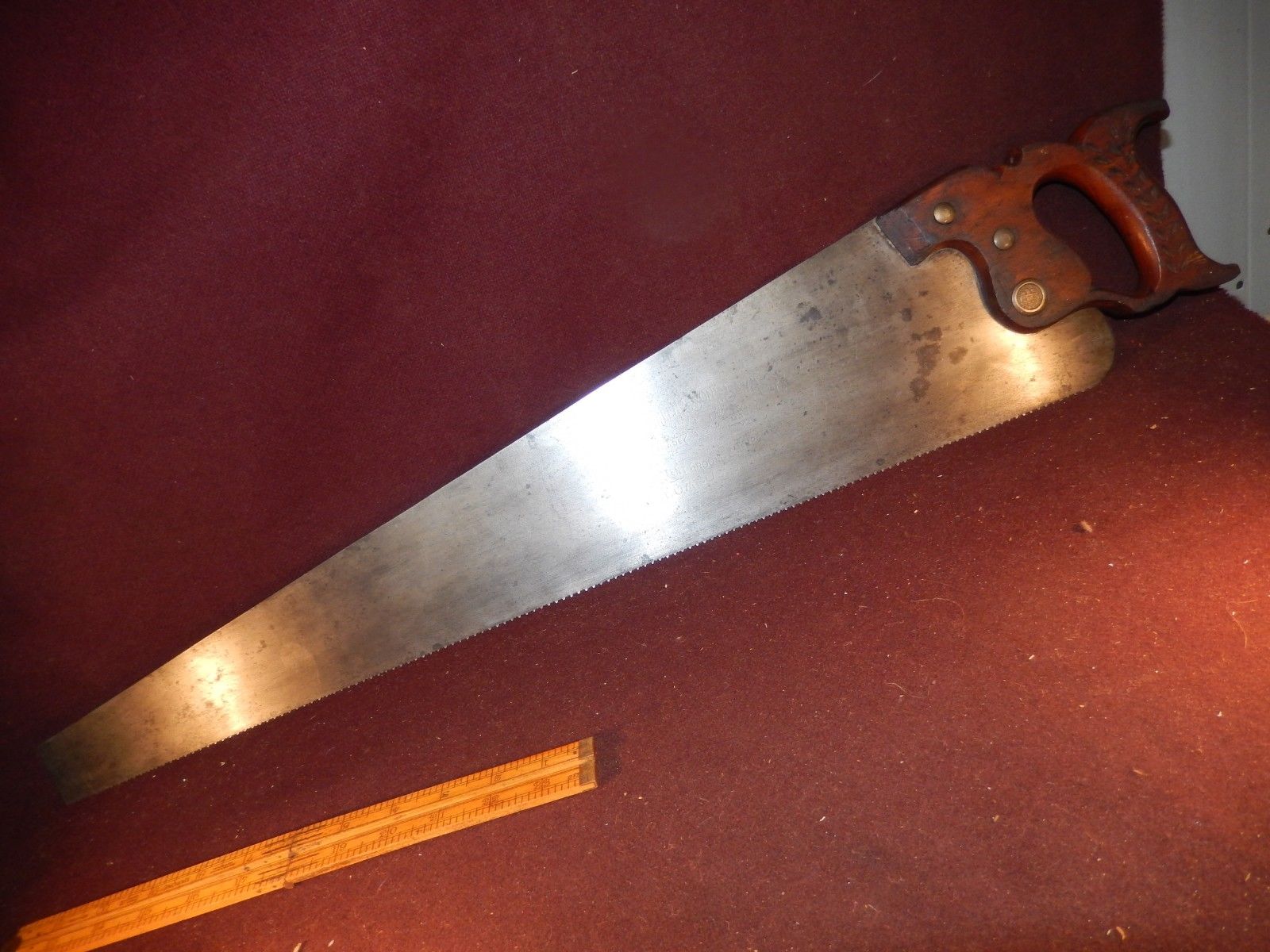 JAMES OHLEN & SONS hand saw, etch, collectibleuser Antique Price Guide Details Page