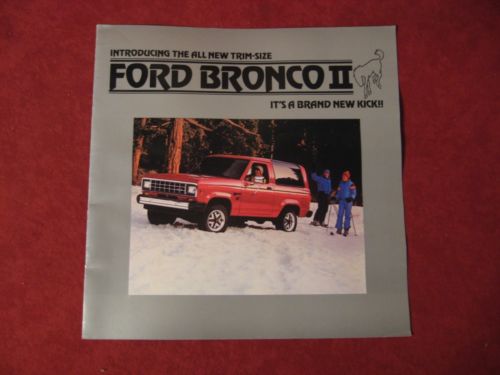 1984 Ford Bronco Ii Truck Brochure Dealership Old Original