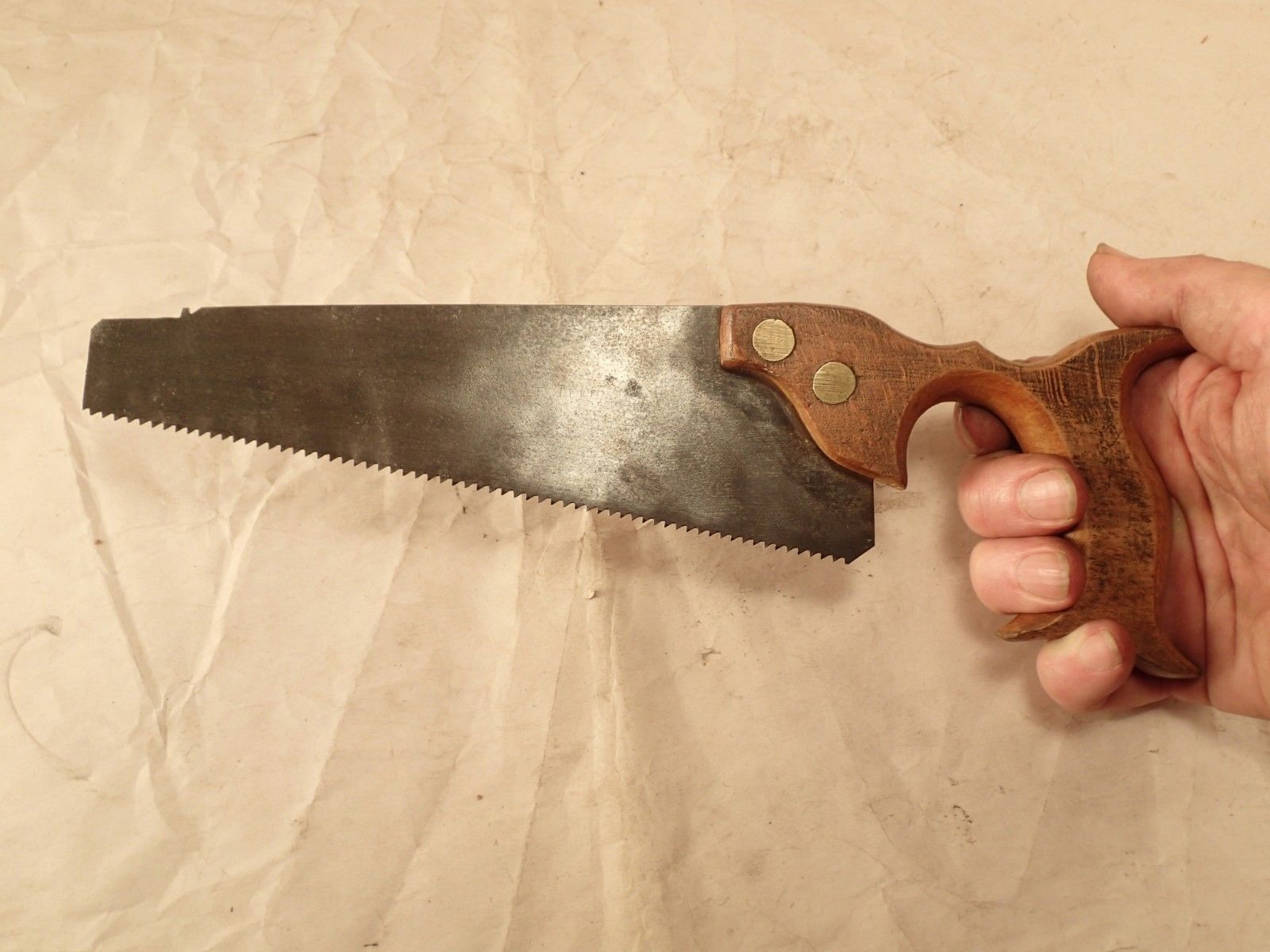 Antique Small SplitNut ''TABLE SAW'' RipCut Hand Saw w/ Nib, 8" Blade Antique Price Guide