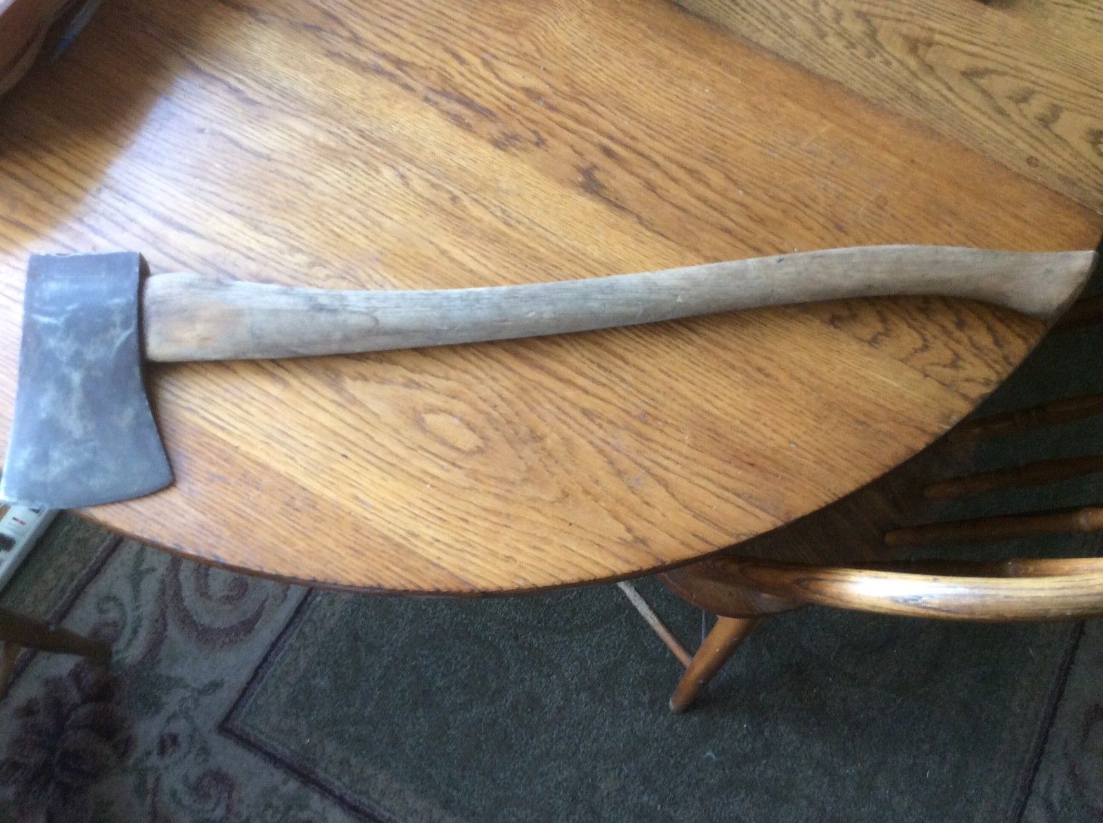 Vintage Collins Single Bit Axe with Original Handle Antique Price Guide Details Page