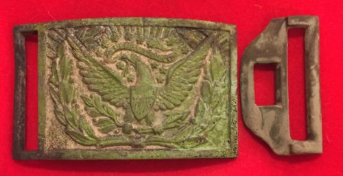 1851 US Civil War Eagle Officer''s Sword Belt Plate Buckle + keeper ...