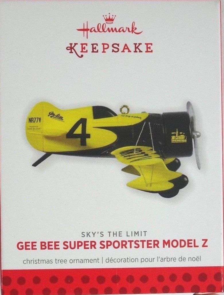 2013 Gee Bee Super Sportster Model Z Hallmark Ornament Sky''s the Limit