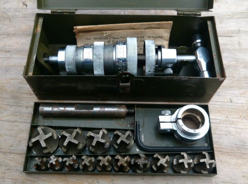 Vintage J.A. Sexauer Bibb Seat Forming Tool Faucet Repair Set w