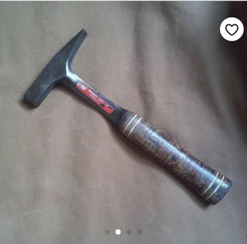 Vintage Malco 12oz Setting Masons Hammer Minneapolis Minnesota Stacked