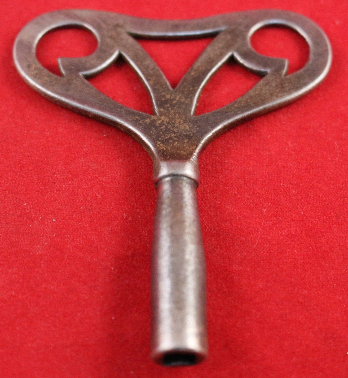 Antique German Wall Clock Key Geometric Design Shape Vienna Wall Clock