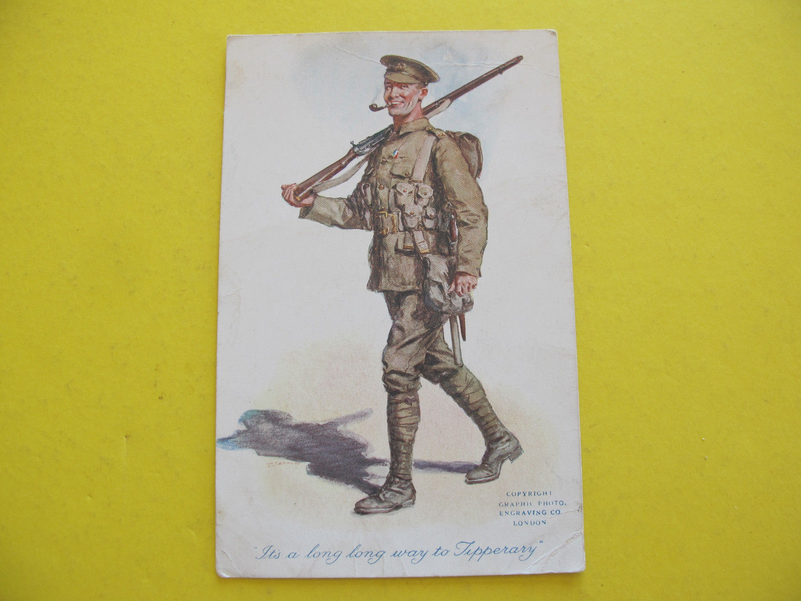 Its a long way to tipperary military soldier postcard antique price