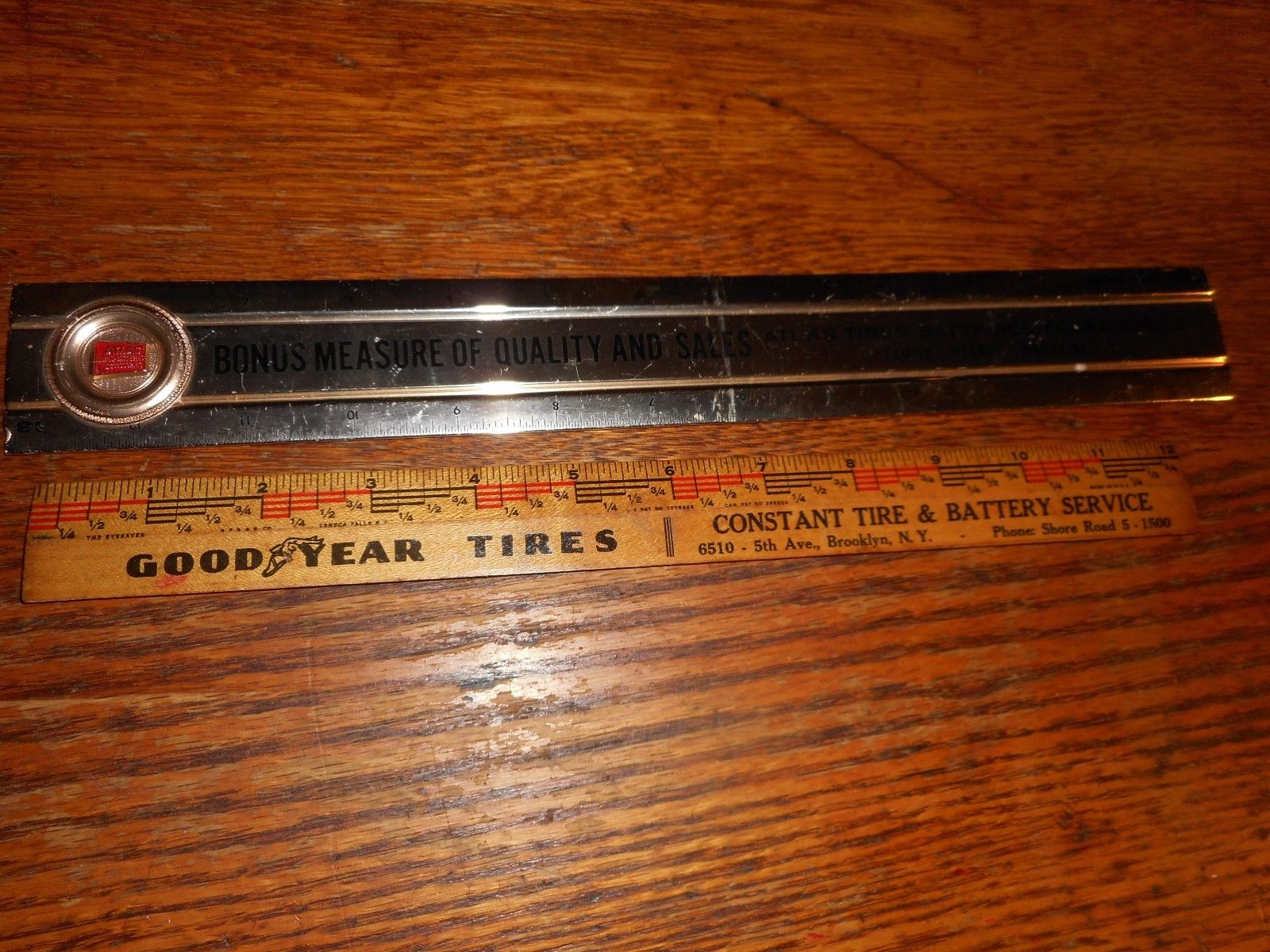ANTIQUE VINTAGE GOOD YEAR TIRE and atlas tires rulers Antique Price