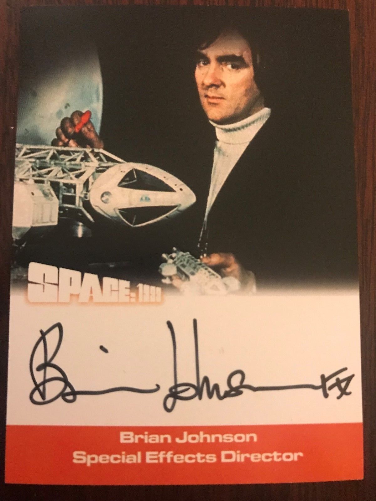 SPACE 1999 SERIES 2 AUTOGRAPH CARD BRIAN JOHNSON SPECIAL EFFECTS