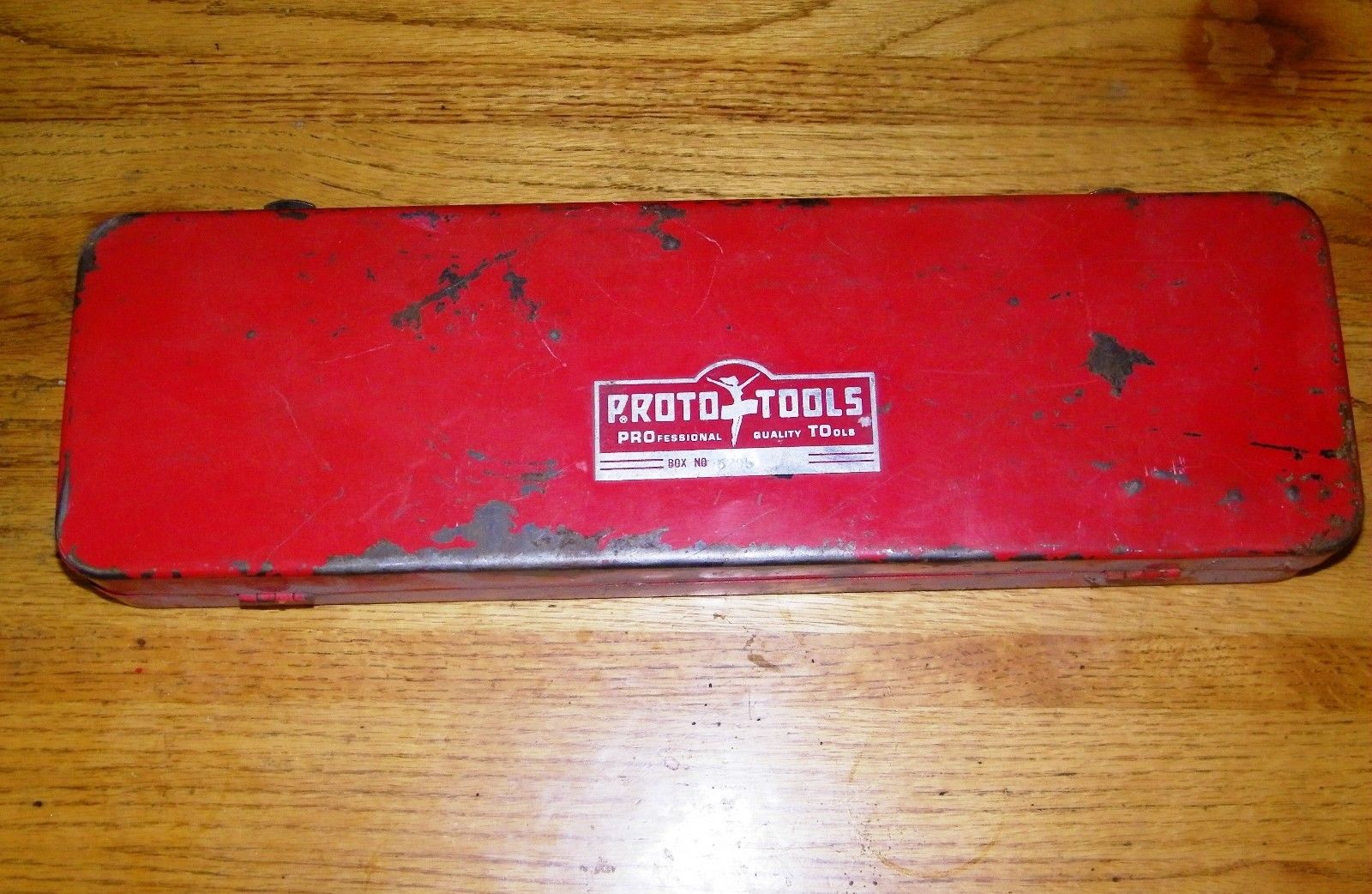 Vintage Proto Professional Metal Socket Set Tool Box Flying Lady Logo