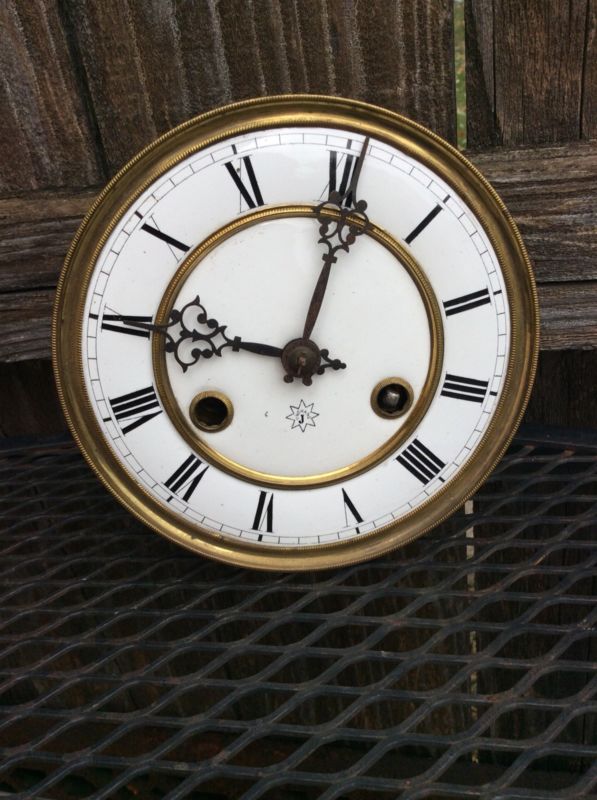 Antique Junghans Vienna Regulator Wall Clock Movement,w/ Dial, Parts