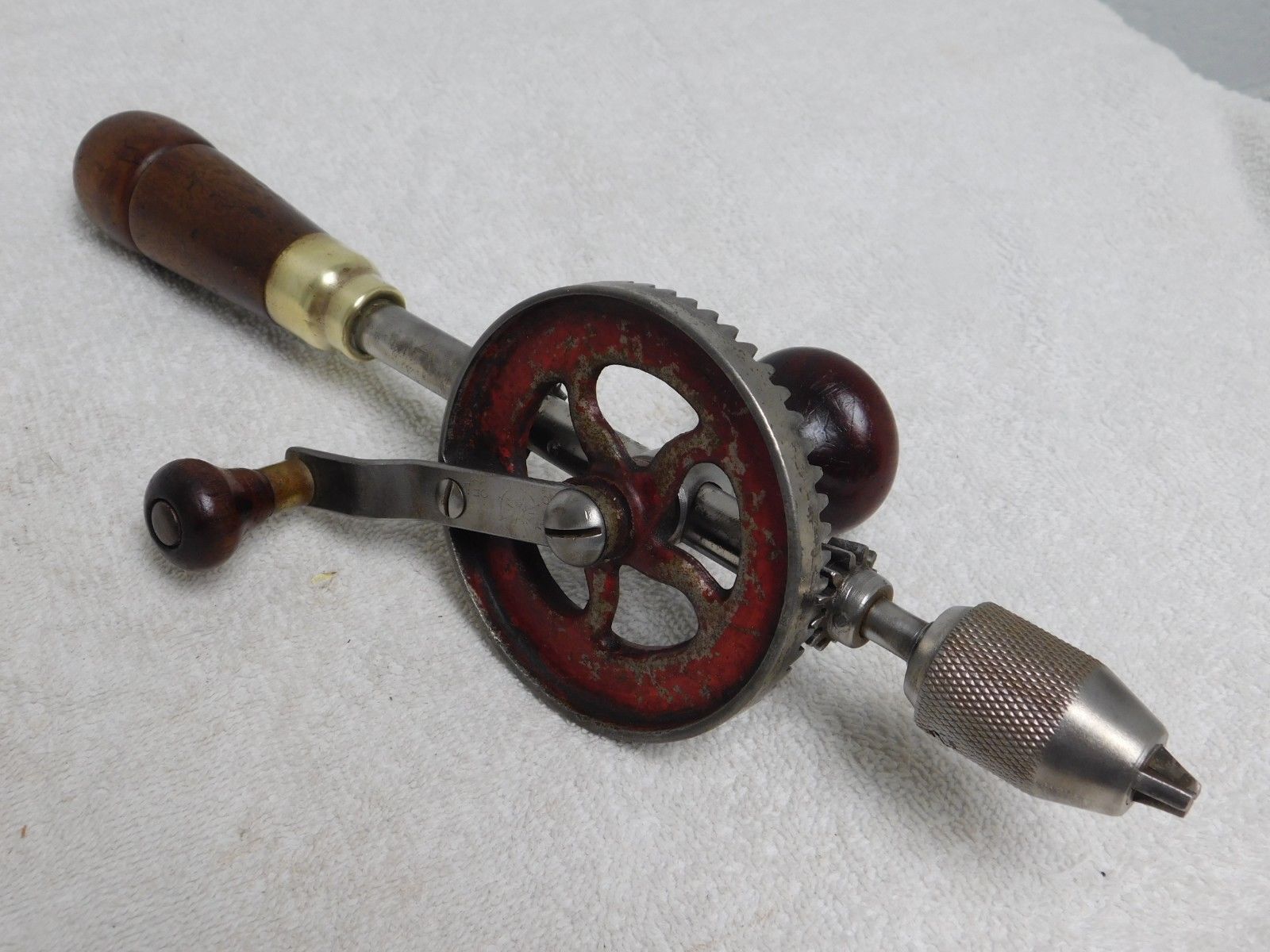 Vintage rare CONSOLIDATED TOOL WORKS No 35 A 12" hand drill