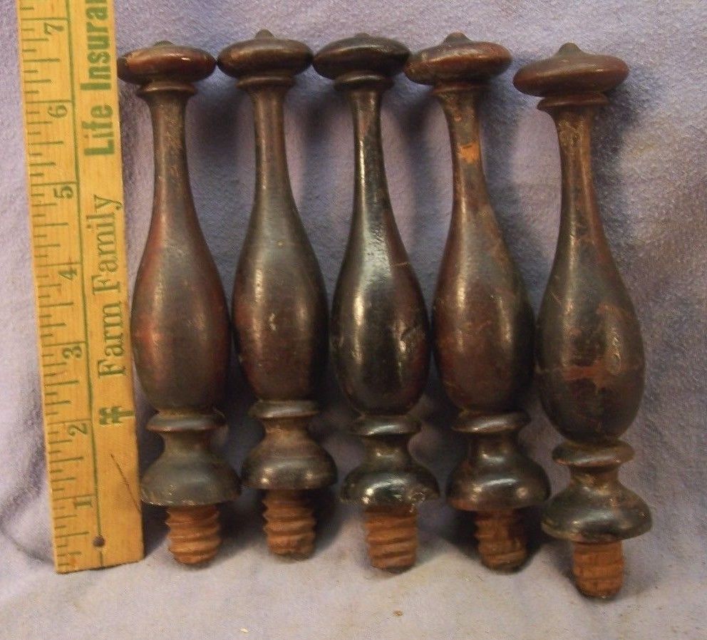 (5) VICTORIAN ANTIQUE HAT PEGS FOR HALL TREE OR OTHER -- Antique Price ...