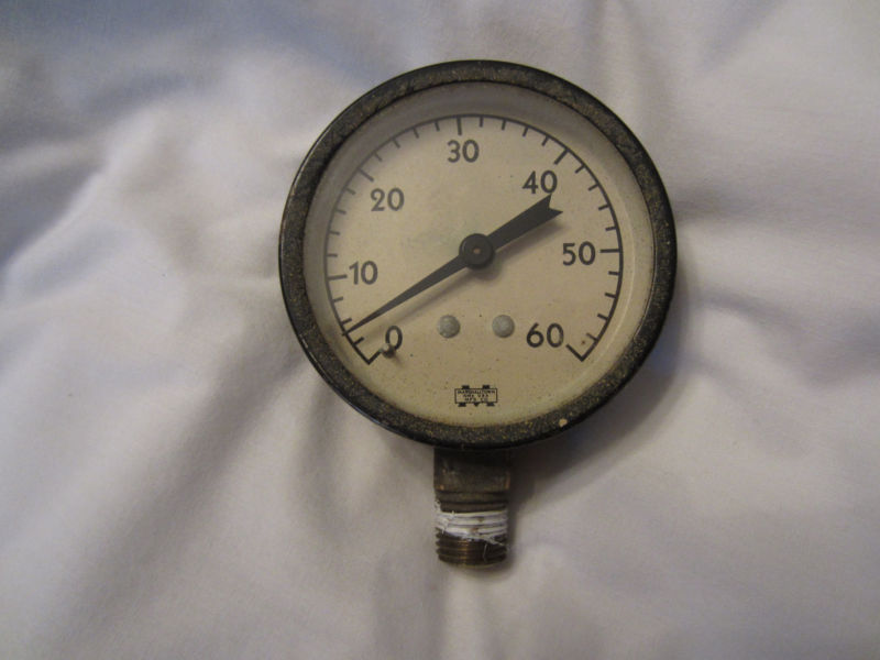 Vintage Steam Gauge, Marshalltown Iowa USA MFG Co, Steampunk Antique