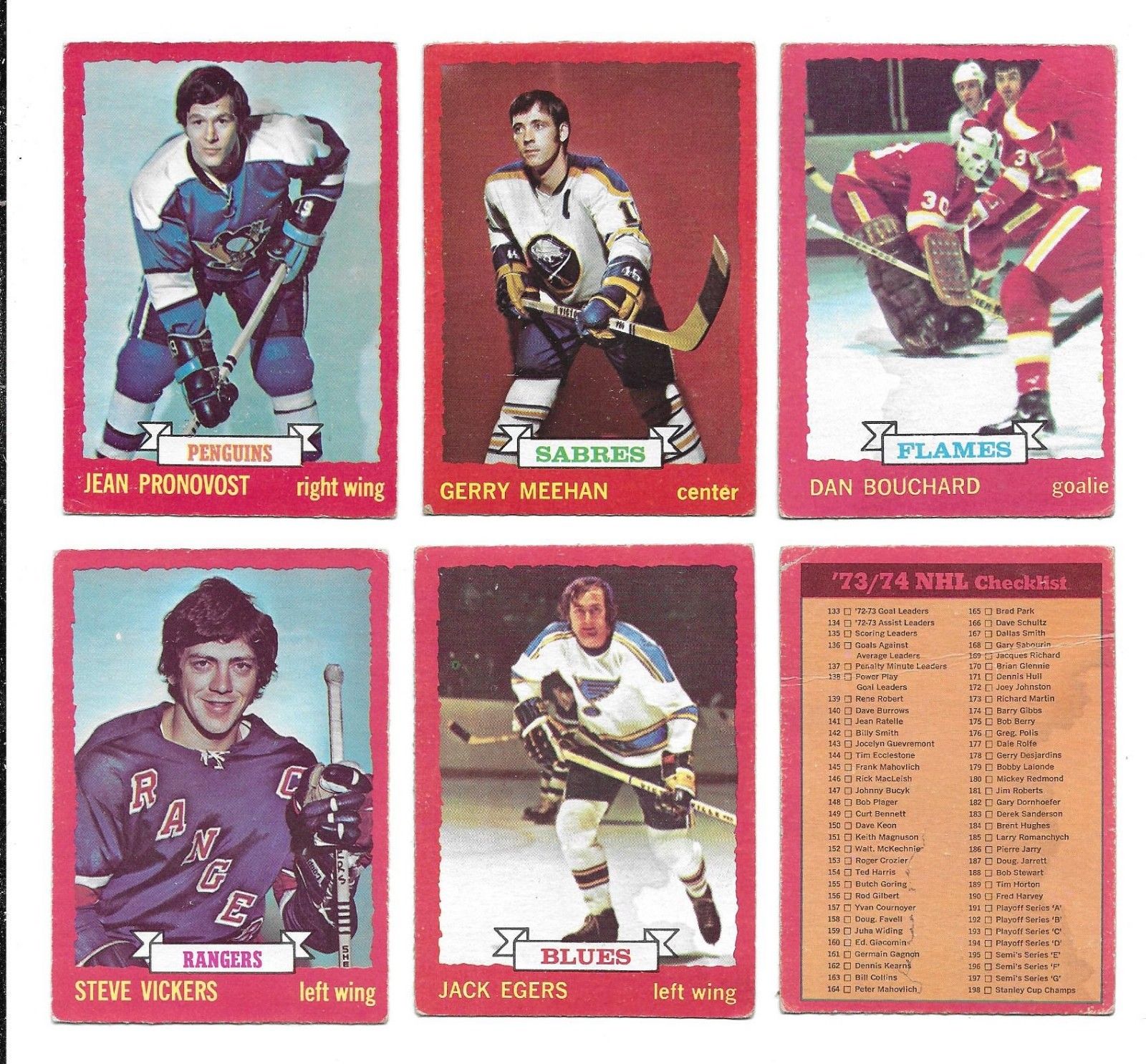 197374 OPC HockeyLot of 6 different Antique Price Guide Details Page
