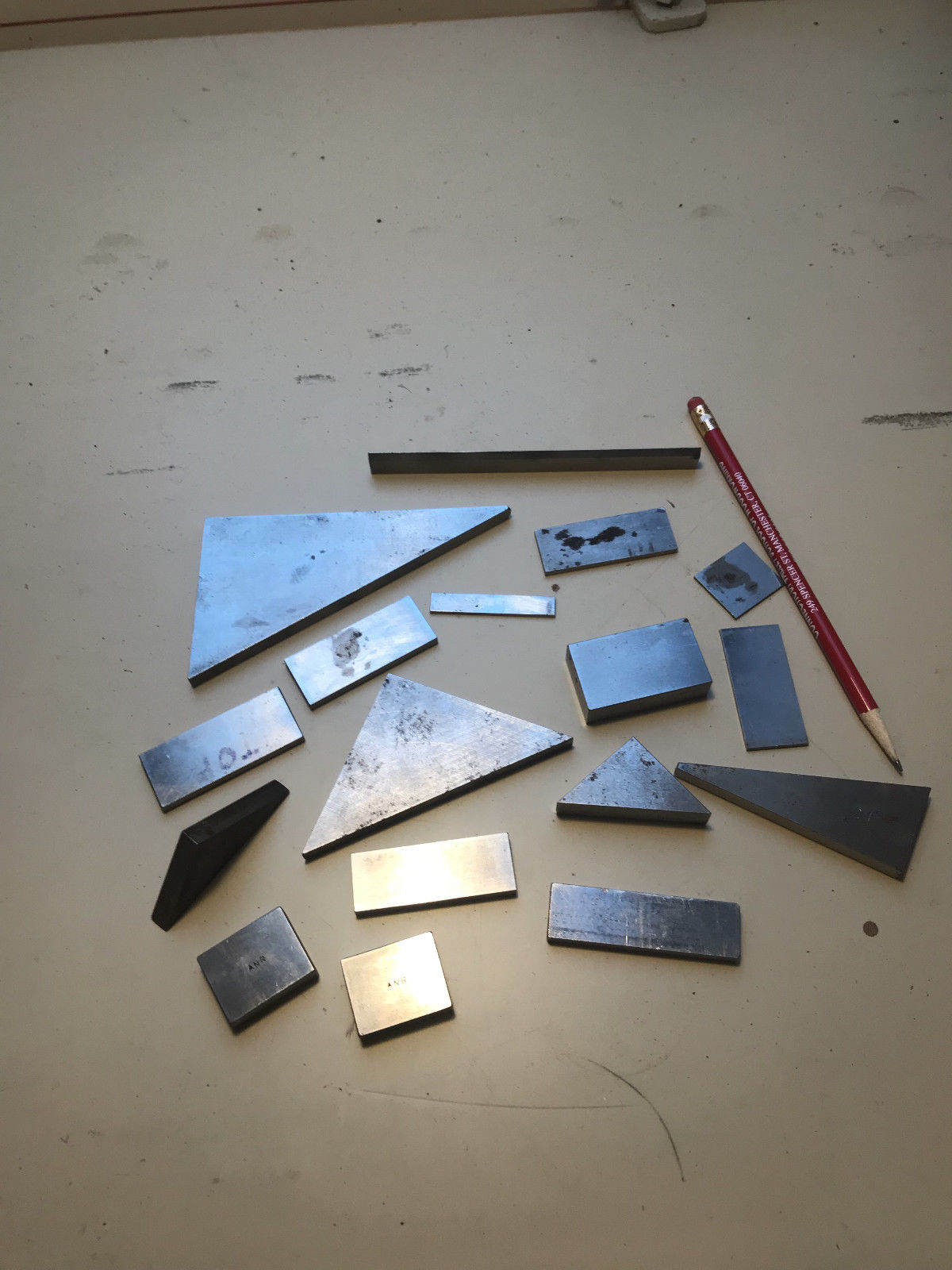 Machinist Tools Lot Gauge blocks in various sizes and shapes